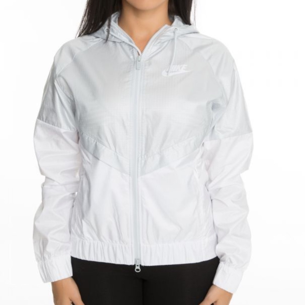 Nike White Windbreaker